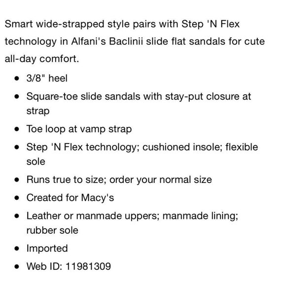 Alfani Step N Flex Sandal - Picture 9 of 10